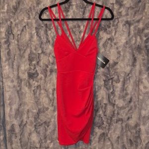 New Pretty Little Thing Strapped Body-con Dress